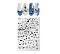 Uñas Imágenes de Arte Sello Plantilla de Puntas de Flores Diseños Uñas Sellos Polacos Manicura Plantillas Para DIY Salones de Hogar Uso de Cuadros de Uñas Placa
