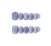 Uñas postizas 10 uñas postizas adhesivas for usar, cobertura total. para Manicura(1251 size-M)