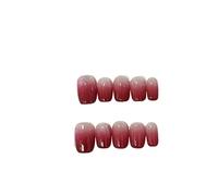 Uñas Postizas 10 uñas postizas cortas hechas a mano, color verde claro, estilo ojo de gato, decoración pura bailarina, cobertura total(14-XS)
