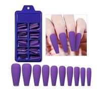 Uñas Postizas 100 uñas postizas mate, de bailarina cobertura completa, color sólido, puntas, decoración for manicura DIY(NO08)