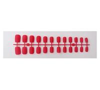 Uñas Postizas 1PCS DIY Matte False Nails Square Head Frosted Press on Nail Tips Full Cover Artificial Fingernails Ballet Detachable No Glue(Color23)