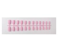 Uñas Postizas 1PCS DIY Matte False Nails Square Head Frosted Press on Nail Tips Full Cover Artificial Fingernails Ballet Detachable No Glue(Color20)