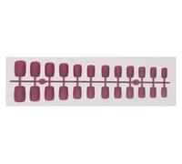 Uñas Postizas 1PCS DIY Matte False Nails Square Head Frosted Press on Nail Tips Full Cover Artificial Fingernails Ballet Detachable No Glue(Color29)
