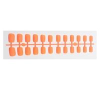 Uñas Postizas 1PCS DIY Matte False Nails Square Head Frosted Press on Nail Tips Full Cover Artificial Fingernails Ballet Detachable No Glue(Color25)
