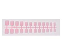 Uñas Postizas 1PCS DIY Matte False Nails Square Head Frosted Press on Nail Tips Full Cover Artificial Fingernails Ballet Detachable No Glue(Color27)