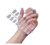 Uñas Postizas 1PCS DIY Matte False Nails Square Head Frosted Press on Nail Tips Full Cover Artificial Fingernails Ballet Detachable No Glue(Color-07)
