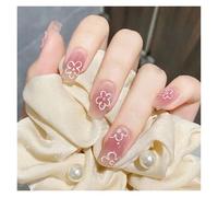 Uñas Postizas 24Pcs/Box 2022 Cute and Playful Frozen Watermelon Women Girls Nail Art Fake Nails Handmade Coffin Cute Press-On Nails(HY181)