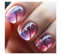 Uñas Postizas 24Pcs Fashion Fake Nails Press on Short Square Head False Nail Art Green Leopard Print Design Artifical Full Cover Nail Tips(Color51)
