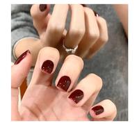Uñas Postizas 24Pcs Fashion Fake Nails Press on Short Square Head False Nail Art Green Leopard Print Design Artifical Full Cover Nail Tips(Color21)