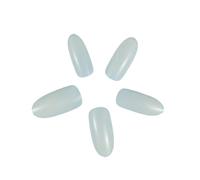 Uñas Postizas 250 Pieces Per Bag Full Cover Oval False Nail Tips Purchase Specific Sizes Fake Nails For Paintting(200 Pcs Clear Size 2-03)