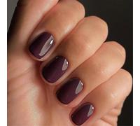 Uñas postizas a presión con punta francesa, diseños de puntas cuadradas de acrílico artificial, cubiertas completas, pegamentos falsos en las uñas para mujer, transparentes