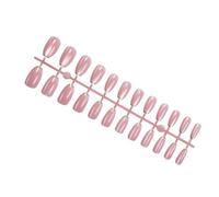 Uñas postizas a presión con purpurina brillante, ojo de gato, acrílico, gel pulido, 24 piezas de uñas postizas a presión