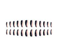 Uñas postizas a presión en forma de almendra, uñas postizas brillantes, uñas postizas naturales, uñas postizas acrílicas