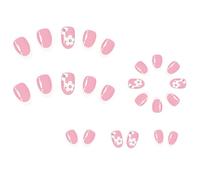 Uñas postizas a presión, pegamentos en acrílico falso, para diseños artísticos, pegamentos acrílicos para mujeres, transparentes