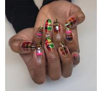 Uñas postizas a presión, pegamentos falsos acrílicos para diseños artísticos, pegamentos acrílicos en uñas para mujeres, transparentes