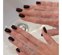 Uñas postizas a presión, punta francesa, cuadradas, diseños de uñas postizas artificiales, uñas acrílicas de cobertura completa, uñas postizas acrílicas