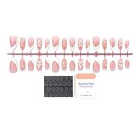Uñas Postizas Acrílicas - 30 Piezas De Pegatinas De Manicura Con Diseño 3D En Relieve | Uñas De Gel Autoadhesivas Quita Y Pon,Para Hogar Y Oficina Salón De Belleza Vacaciones Bodas Y Cumpleaños