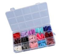 Uñas postizas acrílicas, cuadradas, almendras, tacones de aguja, ataúd, 360 uñas artificiales completas con estuche