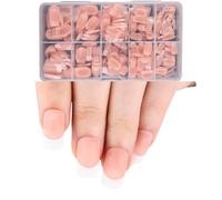 Uñas postizas acrílicas, cuadradas/almendras/tacones de aguja/ataúd, uñas postizas con estuche, 600 unidades