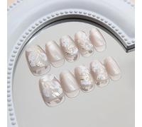 Uñas postizas acrílicas cuadradas con diseño de ojos de gato, reutilizables, para bricolaje, manicura, decoración