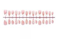 Uñas Postizas Acrílicas Press On - 30 Unidades Pegatinas Manicura Reutilizables Y Con Relieve - Uñas De Gel Autoadhesivas Quita Y Pon,Para Hogar Y Oficina Salón De Belleza Vacaciones Bodas Y