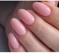 Uñas postizas cortas MouyouGlow,Redondo Baby Rosa Unicolore Design Short Press on Nails,Light Pink Plain Pure Colour Estate INS Artificial Fake Nails para mujer Suitable for Everyday Use