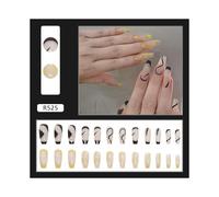 Uñas postizas europeas, uñas postizas, sellado UV, brillo, cobertura total, uñas artificiales, compatibles con mujeres.