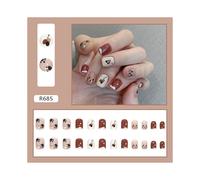 Uñas postizas europeas, uñas postizas, sellado UV, brillo, cobertura total, uñas artificiales, compatibles con mujeres.