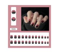 Uñas postizas europeas, uñas postizas, sellado UV, brillo, cobertura total, uñas artificiales, compatibles con mujeres.