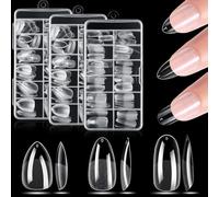 Uñas postizas Nail System Nail Form, 360 piezas, 3 estilos, 12 tamaños, puntas acrílicas para uñas, para manicura, reconstrucción de uñas y nail art