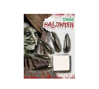 Uñas postizas Negro Bruja 10 Unidades, Producto de BigBuy carnival