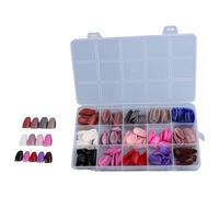 Uñas postizas Stilettos/Almendra, 360 piezas de uñas postizas francesas de cobertura completa para extensiones falsas de extensión