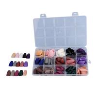 Uñas postizas Stilettos/Almendra, 360 piezas de uñas postizas francesas de cobertura completa para extensiones falsas de extensión