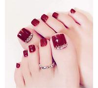 Uñas Postizas, Uñas Artificiales, Patrón De Flores Cubierta De Uñas Consejos Para Uñas Decoraciones Uñas Postizas Pies Para Calcomanías Y Autoadherentes Con Pegamento(Ordinario)