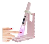 Uñas UV Light, USB recargable Fingernail Lamp with LCD Display, 5,63 x 4,84 x 0,91 pulgadas, 2 modos de sincronización para manejar, , estudio, salón, viaje por carretera, camping, y viajes