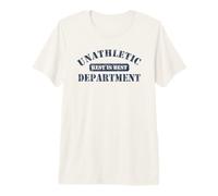 Unathletic Department with Rest is Best Pereza líneas Divertidas Camiseta Premium