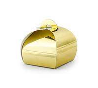 Unbekannt 10 pequeñas Cajas de Regalo de Papel en Oro metálico, para unir