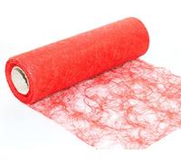 Unbekannt 25 m x 30 cm sizo Flor® Fieltro Original Cinta de Mesa Camino de Mesa Feuerrot leuchtrot Rojo para Boda