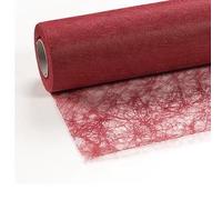 Unbekannt 25 m x 30 cm sizo Flor® Fieltro Original Cinta de Mesa Camino de Mesa Rojo para Boda Bautizo