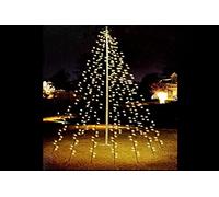 EDM Cortina de luces exterior 71713 - 120 LED para árboles, Negro 5 m