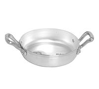 Unbekannt AGNELLI-Sartén de Aluminio Familiar con Dos Asas de 26 cm, ollas y preparación para Cocina, Latón, Plateado