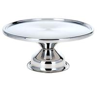 Unbekannt Bandeja para tartas giratoria, 33 cm, acero inoxidable, soporte para tartas