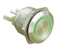 Unbekannt Bulgin MPI002/28/GN - Pulsador de pulsador vandalismo (24 V/CC, 0,05 A, 1 Apagado/Encendido, IP66, pulsado, 1 Unidad)