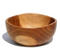 Unbekannt Exquisite 18 cm Cuenco (Madera de Teca Madera Deko Cuenco (Madera de Teca Mano Bali 03