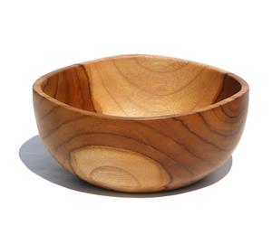 Unbekannt Exquisite 18 cm Cuenco (Madera de Teca Madera Deko Cuenco (Madera de Teca Mano Bali 03