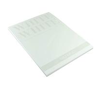 Unbekannt Fabriano White-Bloc de Papel Blanco Brillante con Superficie Mate sin Recubrimiento, 300 g/m2, 24 x 32 cm, 20 Hojas, Ideal para Pasteles, lápices de Colores y rotuladores