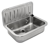 Unbekannt Fregadero de acero inoxidable, 495 x 325 mm, diseño estable, 1 mm, fregadero de acero inoxidable