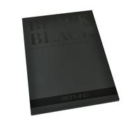 Unbekannt Honsell 19100390 Fabriano Black Block - Papel negro profundo con superficie mate sin revestimiento, 300 g/m², DIN A4, 20 hojas, ideal para pastel, lápices de colores y marcadores
