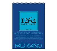 Unbekannt Honsell 19100644 Fabriano Mix 1264-Cuaderno de espiral (300 g/m², DIN A3, 30 hojas de papel blanco natural, grano medio, sin ácidos, apto para todas las técnicas de múltiples diseños), 40