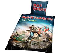 Unbekannt Iron Maiden BLIM1 Bettwäsche, Baumwolle, 135 x 200 x 1 cm Juego de Cama, algodón, Multicolor, 35 x 27 x 3.5 cm, 2 Unidades